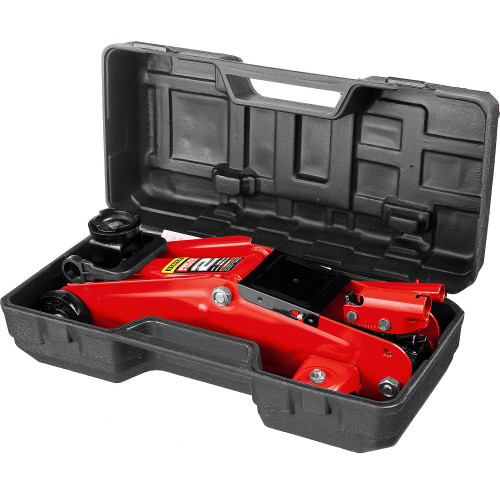 STAYER R-22 RED FORCE, в кейсе, 2 т, 125 - 320 мм, подкатной домкрат для легковых а/м, Professional (43152-2-K)