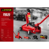 STAYER R-28 RED FORCE, 2 т, 130 - 350 мм, подкатной домкрат для легковых а/м, Professional (43153-2)