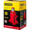 STAYER RED FORCE, 30 т, 285 - 465 мм, бутылочный гидравлический домкрат, Professional (43160-30)