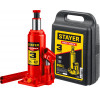 STAYER RED FORCE, в кейсе, 3 т, 194 - 375 мм, бутылочный гидравлический домкрат, Professional (43160-3-K)
