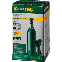 KRAFTOOL KRAFT-LIFT, 6 т, 216 - 413 мм, бутылочный гидравлический домкрат (43462-6)