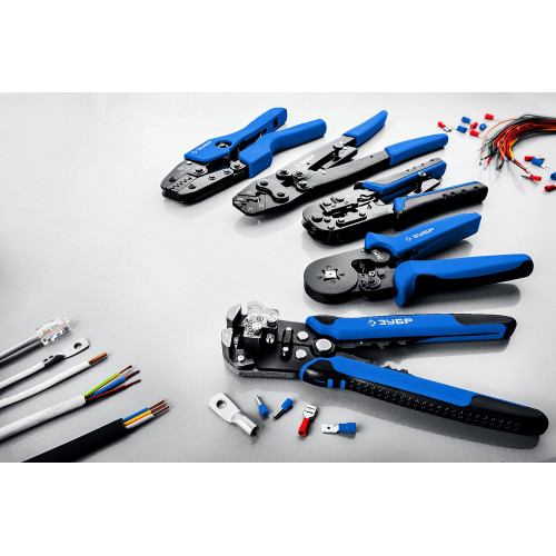 ЗУБР RJ7, (RJ45, RJ11, RJ12), 203 мм, универсальный кримпер, Профессионал(22650)