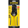 STAYER S-RJ, (RJ45, RJ11, RJ12), универсальный кримпер, Professional (22652)
