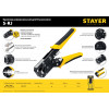 STAYER S-RJ, (RJ45, RJ11, RJ12), универсальный кримпер, Professional (22652)