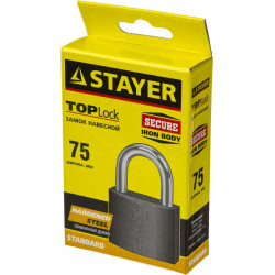 STAYER 75 мм, навесной замок (37160-75)