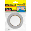 STAYER 19 мм, 5 м, белая, на вспененной основе, двухсторонняя клейкая лента, Professional (12231-19-05)