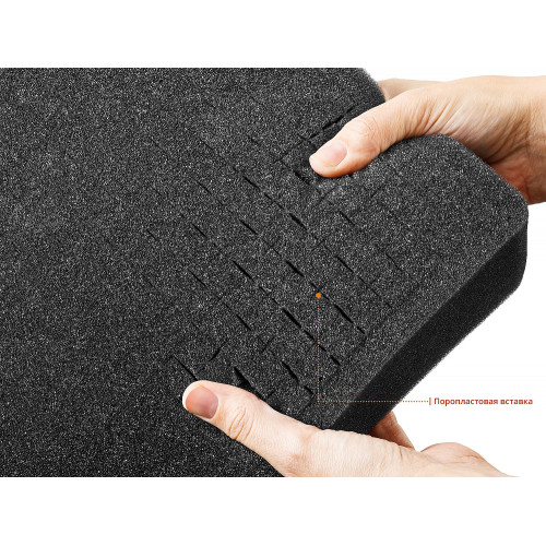 KRAFTOOL PANZER-16, 400 х 330 х 170 мм, (16″), IP55, ударопрочный пластиковый ящик (38251-16)