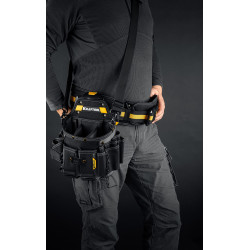 KRAFTOOL KPB-23 с быстросъёмным креплением FastClip, плечевой ремень, 23 кармана и петли, 290 х 310 мм, поясная сумка (38766)