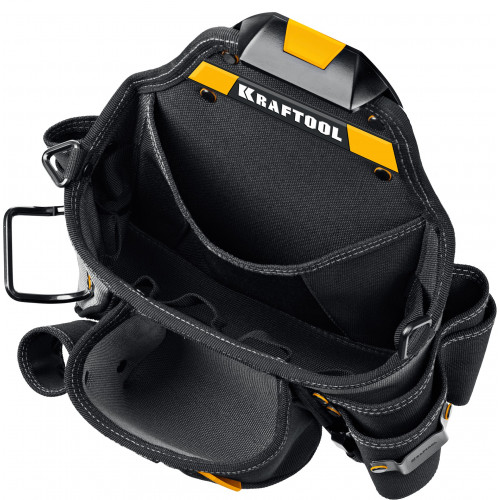 KRAFTOOL KPB-20 с быстросъёмным креплением FastClip, плечевой ремень, 20 карманов и петель, 320 х 310 мм, поясная сумка (38767)