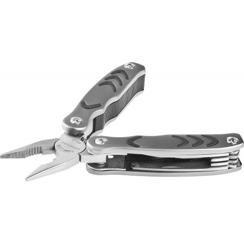 STAYER PROFESSIONAL, мультитул, 12 в 1, металлические ручки с пластиковыми вставками, нейлоновый чехол, 105 мм (22853)