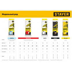 STAYER White, белые, 11 х 200 мм, 40 шт, клеевые стержни, Professional (2-06821-W-S40)