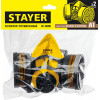 STAYER HF-6000, два фильтра A1 в комплекте, респиратор противогазовый, Professional (11175)
