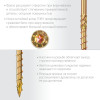 ЗУБР КС-П, 180 х 6.0 мм, TX30, потайная головка, желтый цинк, 100 шт, конструкционный саморез, Профессионал (30041-60-180)