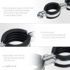 ЗУБР 3/4″, цинк, 8 шт, двойной трубный хомут (37890-25-29)