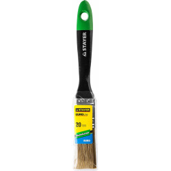 STAYER UNIVERSAL-ARTEX, 20 мм, 3/4″, искусственная щетина, деревянная ручка, для высокотекучих ЛКМ, плоская кисть (0106-020)