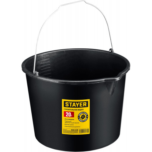 STAYER STRONG, 20 л, строительное пластиковое ведро (06083-20)