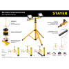 STAYER MAXStable, 1.6 м, телескопический штатив для прожектора (56920)