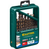 KRAFTOOL COBALT-8, 19 шт, (1-10 мм), сталь М42, HSS-Co(8%), набор сверл по металлу (29656-H19)
