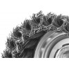 ЗУБР 80 мм, стальная проволока 0.8 мм, чашечная щетка-крацовка для УШМ, Профессионал (35277-080)