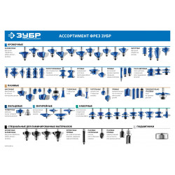 ЗУБР 70 x 16 мм, радиус 15.8 мм, фреза фигирейная №1, Профессионал (28760-70)