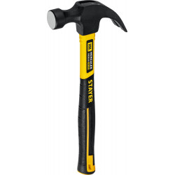 STAYER Fiberglass, 680 г, с фиберглассовой рукояткой, столярный молоток-гвоздодёр, Professional (2026)