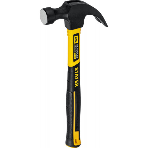 STAYER Fiberglass, 680 г, с фиберглассовой рукояткой, столярный молоток-гвоздодёр, Professional (2026)