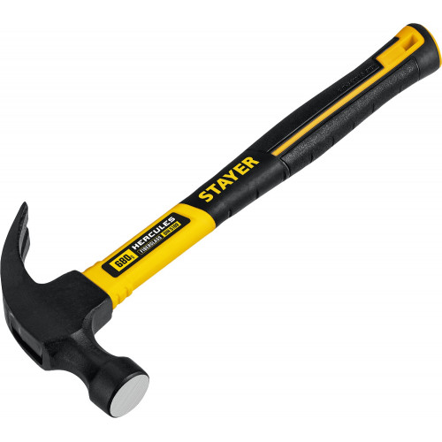 STAYER Fiberglass, 680 г, с фиберглассовой рукояткой, столярный молоток-гвоздодёр, Professional (2026)