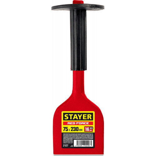 STAYER Red Force, 75 х 230 мм, зубило-конопатка с протектором (2127)