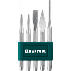 KRAFTOOL Grand-5, 5 предметов, набор зубил и кернеров (21075-H5)