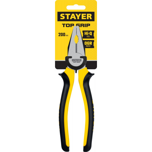STAYER TOPGrip, 200 мм, комбинированные плоскогубцы (2205-1-20)
