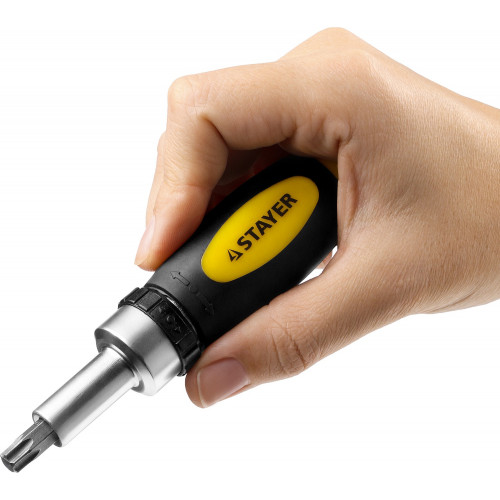STAYER Compact-38, 38 предм., реверсивная отвертка с насадками (2557-H38)