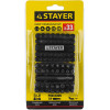 STAYER 33 шт, набор специальных бит с магнитным адаптером (26084-H33)