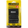 STAYER 33 шт, набор бит с магнитным адаптером (26085-H33)