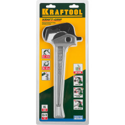 KRAFTOOL MASTERGRIP, 1.5″, 18 - 51 мм, 330 мм, быстрозажимной трубный ключ (27365-14)