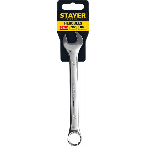 STAYER HERCULES, 24 мм, комбинированный гаечный ключ, Professional (27081-24)