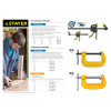 STAYER Hercules-F HF-80/12, 120 х 800 мм, усиленная струбцина F, Professional (32095-120-1000)