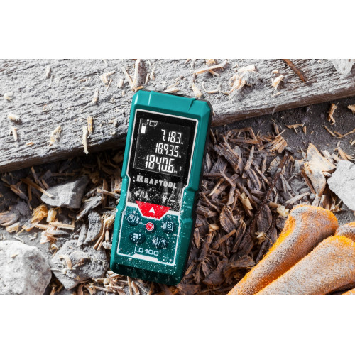 KRAFTOOL LD-100, 5 см - 100 м, лазерный дальномер (34765)