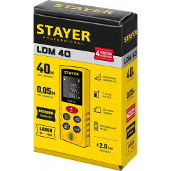 STAYER 40 м, лазерный дальномер, Professional (34956)