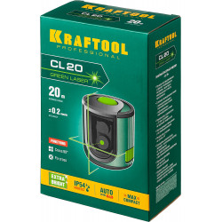 KRAFTOOL CL 20, лазерный нивелир (34701)