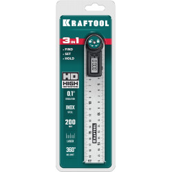KRAFTOOL DPM-20 200 мм, Электронный транспортир-угломер (34682)