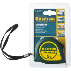 KRAFTOOL Grand, 5 м х 19 мм, рулетка (34022-05-19)