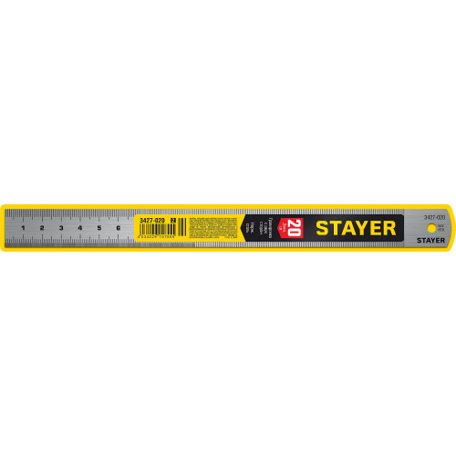 STAYER длина 0.2 м, нержавеющая линейка, Professional (3427-020)