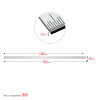 ЗУБР Про-150, длина 1.5 м, усиленная нержавеющая линейка, Профессионал (34280-150)