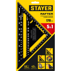 STAYER 170 мм, 5-в-1, универсальный кровельный угольник, Professional (34306-17)