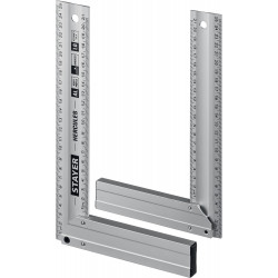 STAYER 250 мм, жесткий столярный угольник, Professional (3432-25)