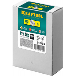 KRAFTOOL тип 21GA (80/Pr A/Senco AT) 6 мм, 5000 шт, скобы для степлера (31780-6)