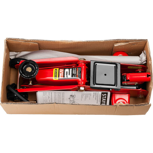 STAYER R-22 RED FORCE, 2 т, 125 - 320 мм, подкатной домкрат для легковых а/м, Professional (43152-2)