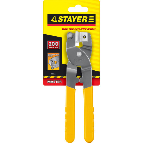 STAYER 200 мм, металлический, карбид вольфрама, плиткорез-кусачки (3351)