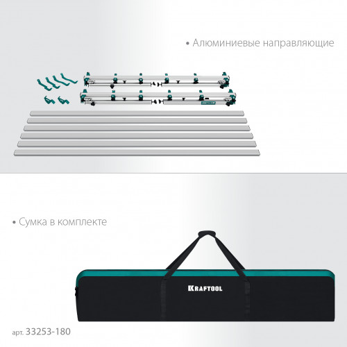 KRAFTOOL TTL-180 180х140х70 см, макс 250 кг, стол для работ с крупноформатными листовыми материалами (33253-180)