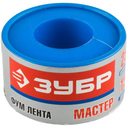 ЗУБР 0.1 мм х 25 мм х15 м, 0.40 г/см3, ФУМ лента (12373-25-040)